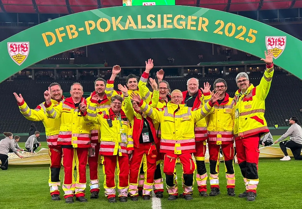 Sanitätsdienst beim DFB-Pokalfinale 2025